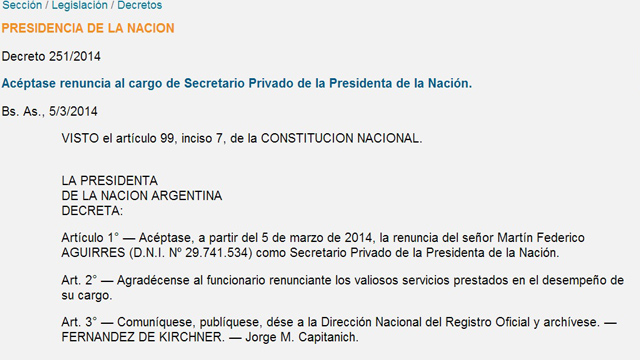 ReununciasecretarioprivadoCristinaKirchner20140307.jpg