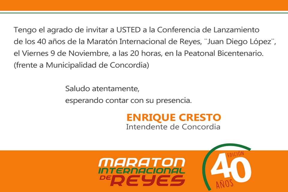 Este viernes presetanción de la Maratón de Reyes