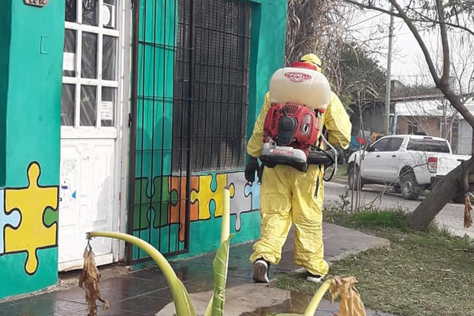 Tareas de desinfección