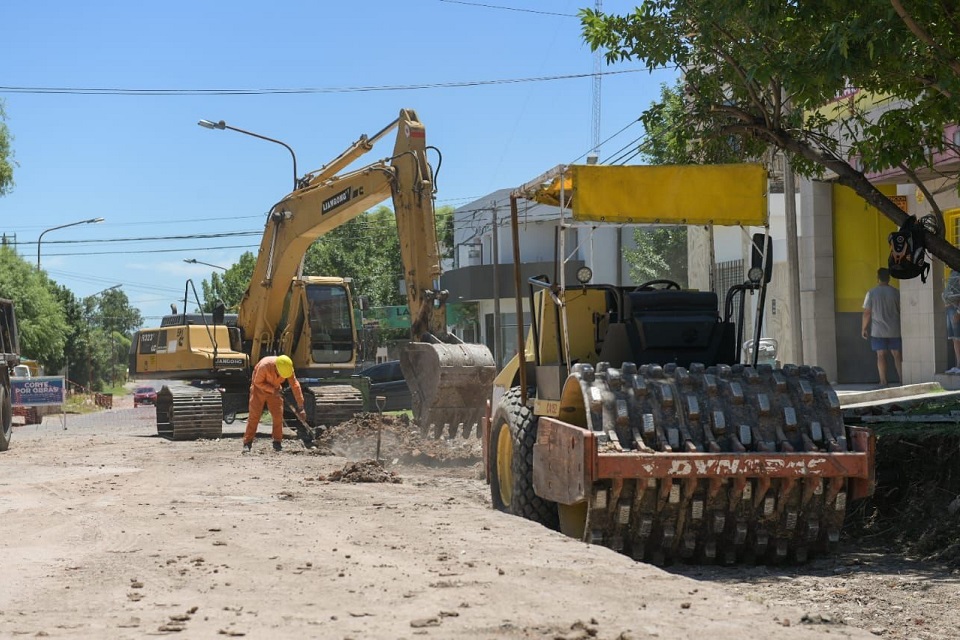 Iniciaron las obras en calle Rondeau