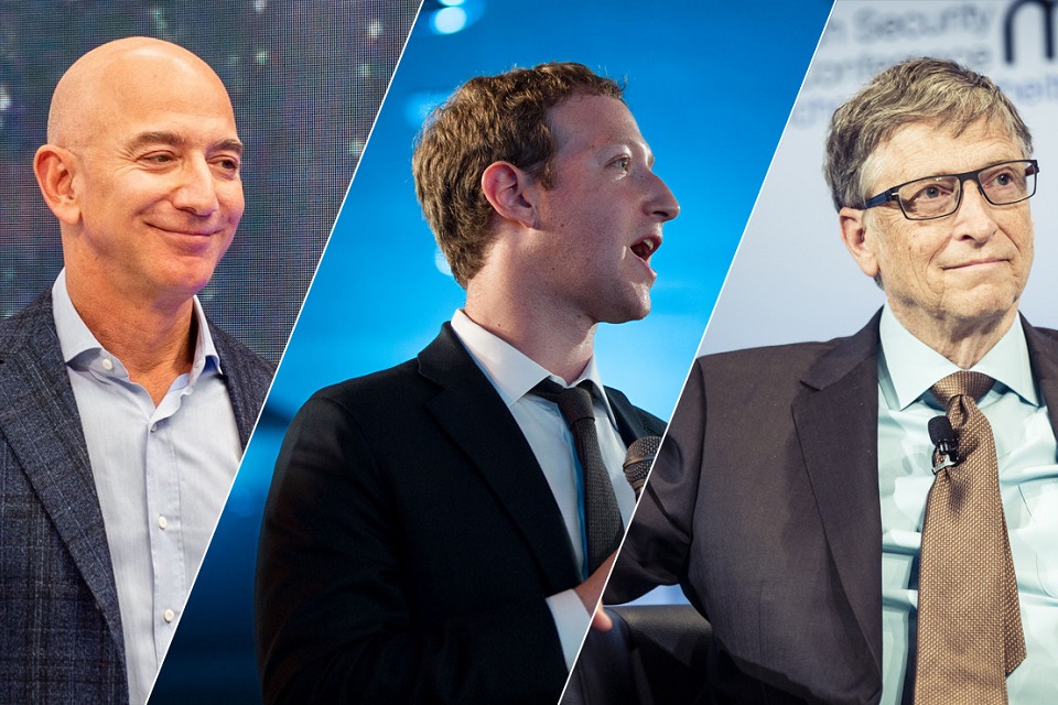 Bezos, Zuckerberg, Gates