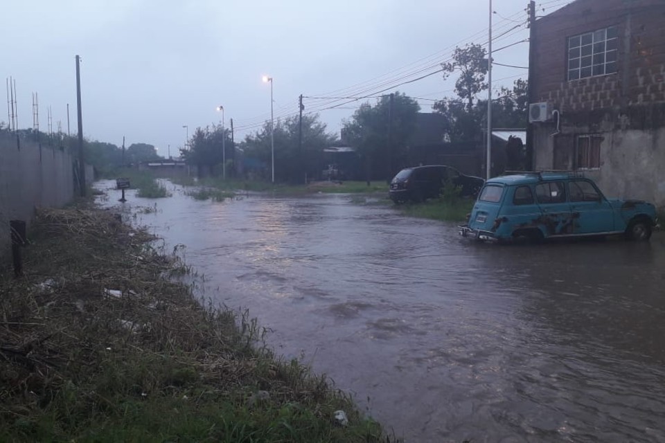 calles anegadas parana