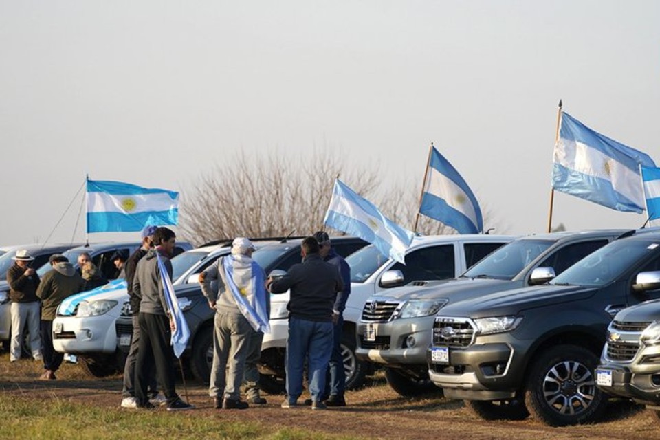 campo protesta 9 de julio