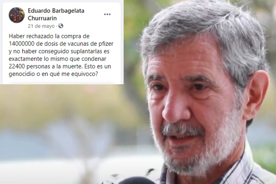 Eduardo Barbagelata muerte posteo