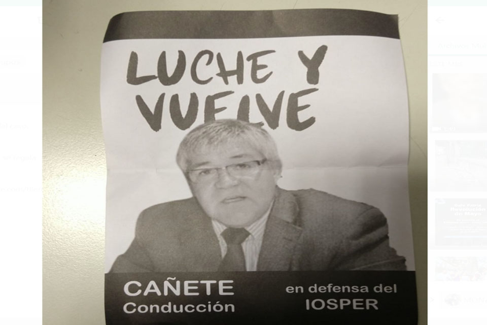Aparecieron panfletos del sin vergüenza 